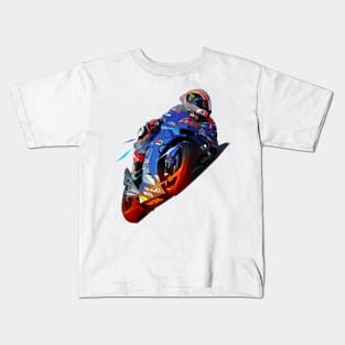 Alex Rins Low Poly Kids T-Shirt